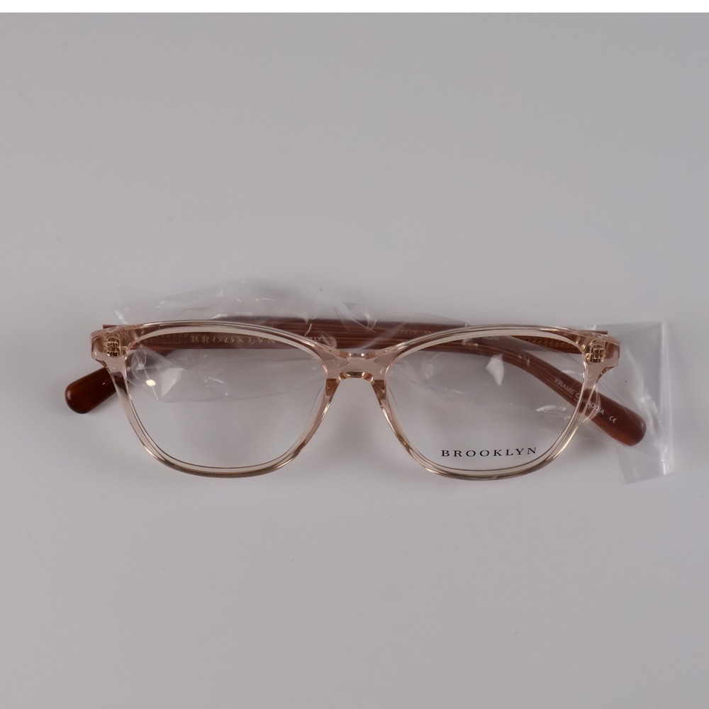 Brooklyn Eyeglasses Tilly Champagne Translucent Cat Eye 53-14-145 NWT